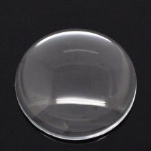 10 Cabochões redondos 30 mm em lupa transparente N°13