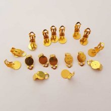 Suporte para brincos Clips Bandeja N°04 2nd Choice x 10 pares Ouro