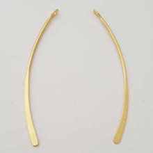 Barra Curva Metal Rod Prata 1 anel N°01 Ouro