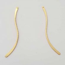 Barra Curva Metal Rod Prata 1 anel N°02 Ouro