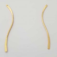 Barra Curva Metal Rod Prata 1 anel N°03 Ouro