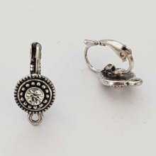 Suporte para brincos Dormeuse N°103-02 x 1 par Prata