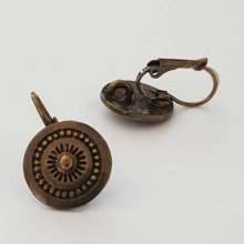 Suporte para brincos Dormeuse N°116 x 1 par Bronze