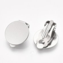 Suporte para brincos Clips Prata Placa de aço inoxidável N°01