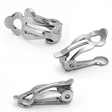 Suporte para brincos Clip de aço inoxidável N°02 x 1 par