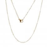 Colar N°07 em aço inoxidável, 45 cm (18')