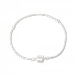 Pulseira de clipe europeu 20cm Fecho liso