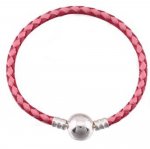 Pulseira europeia entrançada Clip 02 21cm