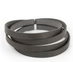 Couro 10 mm cinzento escuro 1 metro