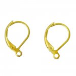 Suporte para brincos Dormeuse N°17 banhado a ouro 18K