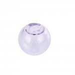 1 Bola de vidro redonda para encher 12 mm Roxo