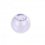 10 bolas de vidro redondas de 12 mm Roxo para encher