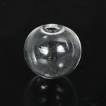 Bolas de vidro redondas 14mm 20 peças para encher