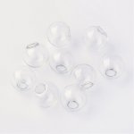 Bolas de vidro redondas 08mm 20 peças para encher