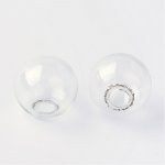 Bolas de vidro redondas 16mm 50 peças para encher