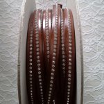 Bruno 10 mm de fio de couro Swarovski por 20 cm