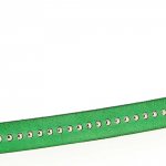 Bola de couro B-Verde de 10 mm com corrente de bola sem níquel por 20 cm