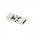 Fecho de gancho Zamak para couro 13 mm
