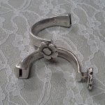Meia Pulseira em Zamak 10 mm x 2,5 mm