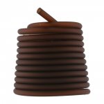 1 metro de fio oco de pvc 3 mm caramelo