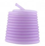 1 metro de fio oco de pvc 3 mm lilás