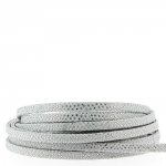 Correia de lagarto Cinzento/Prata 05 mm por 20 cm