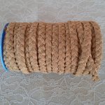Cortiça entrançada plana de 10 mm por 20 cm.