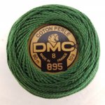 Contas de algodão para bordar num carretel, DMC n.º 8 - 10 g