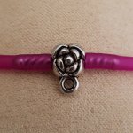Fecho de cordão de pvc oco de 3 mm