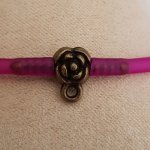 Fecho de cordão de pvc oco de 3 mm