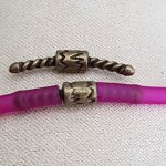 Fecho de cordão de pvc oco de 3 mm