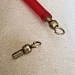 Fecho de cordão de pvc oco de 5 mm
