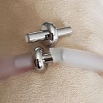 Fecho de prata para cordão de pvc oco 6,5 mm