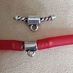 Fecho de cordão de pvc oco de 5 mm