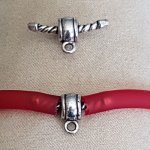 Fecho de cordão de pvc oco de 5 mm