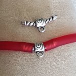 Fecho de cordão de pvc oco de 5 mm