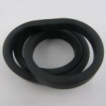 0,50 Cm PVC rectângulo oco Preto