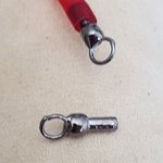 Conjunto de 10 fechos de metal para pistola para cordão de pvc oco 5 mm