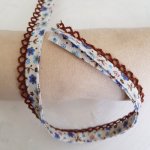 Fita de viés multi-floral e rendada N°04