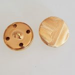 Botão dourado de 23 mm N°01 redondo