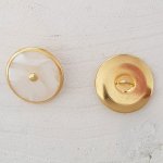 Botão dourado de 23 mm n.º 09 redondo