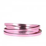 Espelho de couro Metal rosa 06 mm por 20 cm