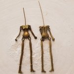 Corpo de boneca em metal, cor bronze 12,5 cm