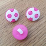 Botão de fantasia para crianças futebol N°08 cor-de-rosa