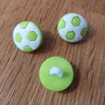 Botão de futebol de fantasia para crianças n.º 13 verde claro
