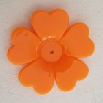 Flor sintética N°01-01 cor-de-laranja