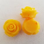 Flor sintética 20 mm N°01-08 Amarelo escuro