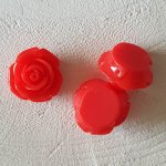 Flor sintética 20 mm N°01-11 Vermelho