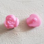 Botão fantasia, crianças, bebés Padrão floral N°01-11 Rosa
