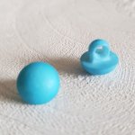 Botões de fantasia para crianças e bebés Padrão meia bola N°04-01 Azul